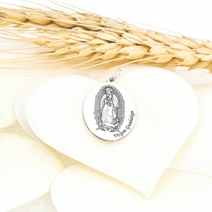 Medalha Virgem  Guadalupe 5002043 prata  Afetos