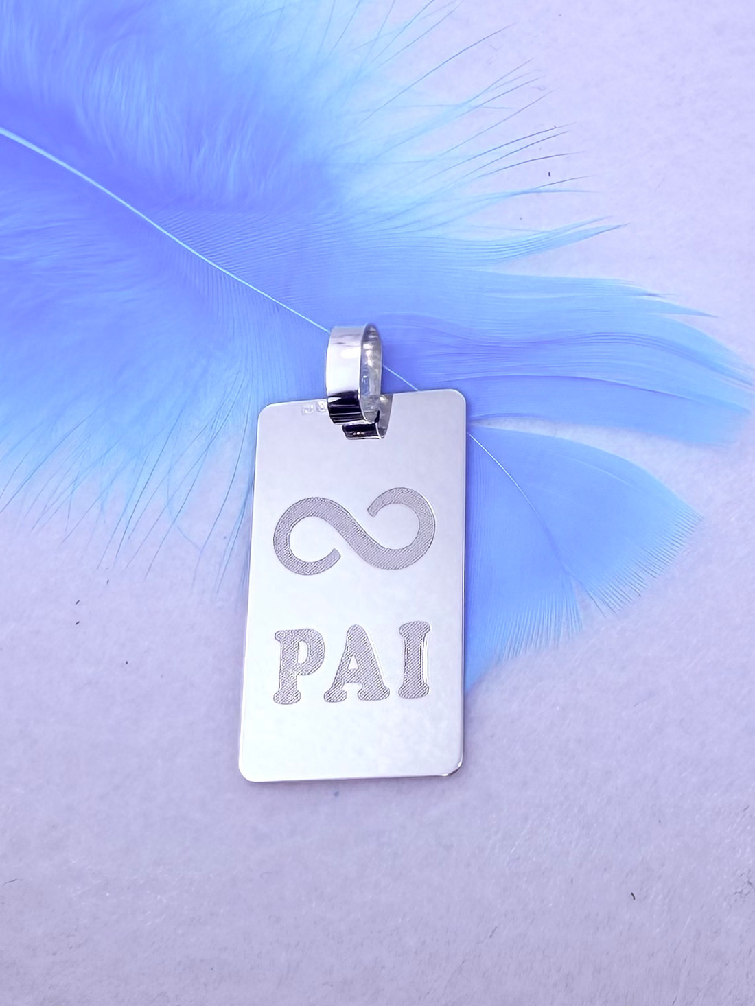 MEDALHA RETANG PAI  5006446 MED0283 PRATA 925 VIRENASCER