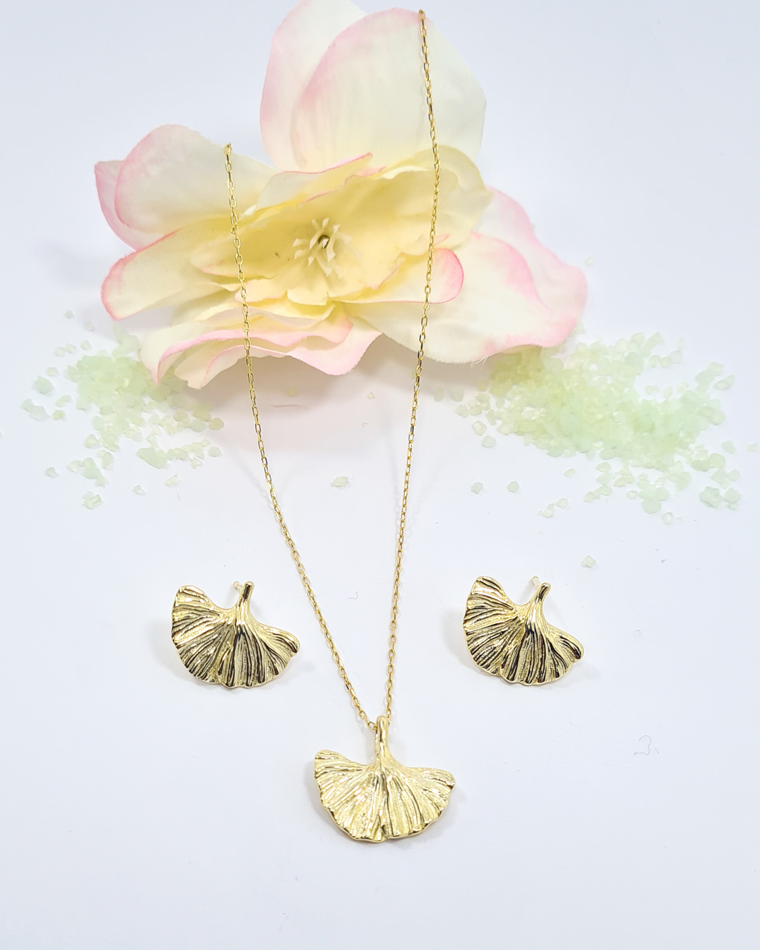 COLAR  5004958 GINGKO BILOBA em Prata de Lei 925 D BRUNI