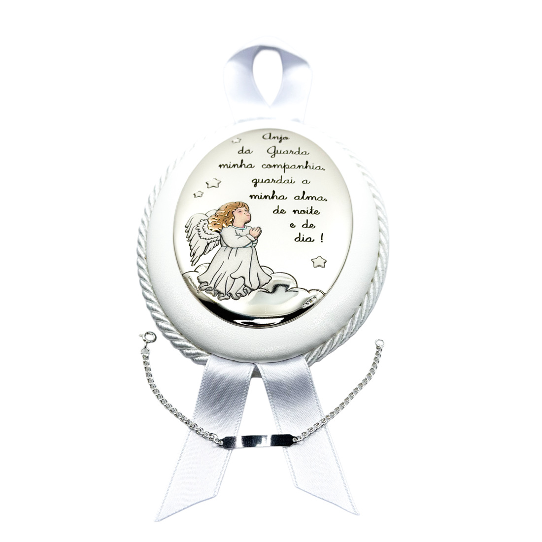 CONJUNTO PULSEIRA BÉBÉ LOVE  PU82260 MEDALHA DE BERÇO 5001090   Ref A382/886B JJFF E CADEOR