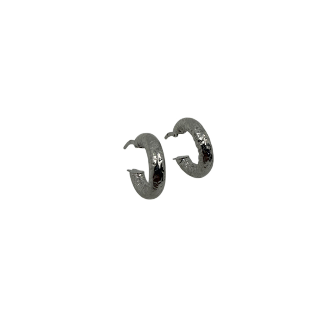 ARGOLAS MARTELADAS EM PRATA  500988 D BRUNI 