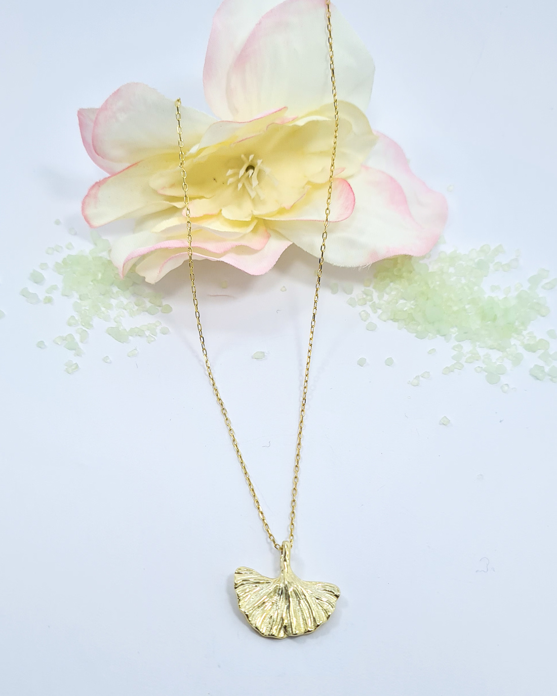 COLAR  5004958 GINGKO BILOBA em Prata de Lei 925 D BRUNI