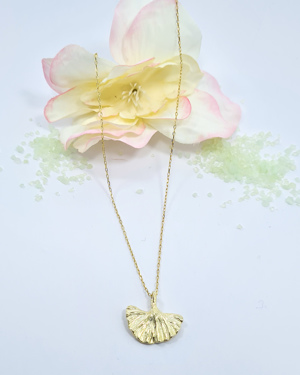 COLAR  5004958 GINGKO BILOBA em Prata de Lei 925 D BRUNI