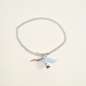 PULSEIRA Senhora JJFB COM CONJUNTO 5 SAIMÃO EM PRATA DE LEI 925