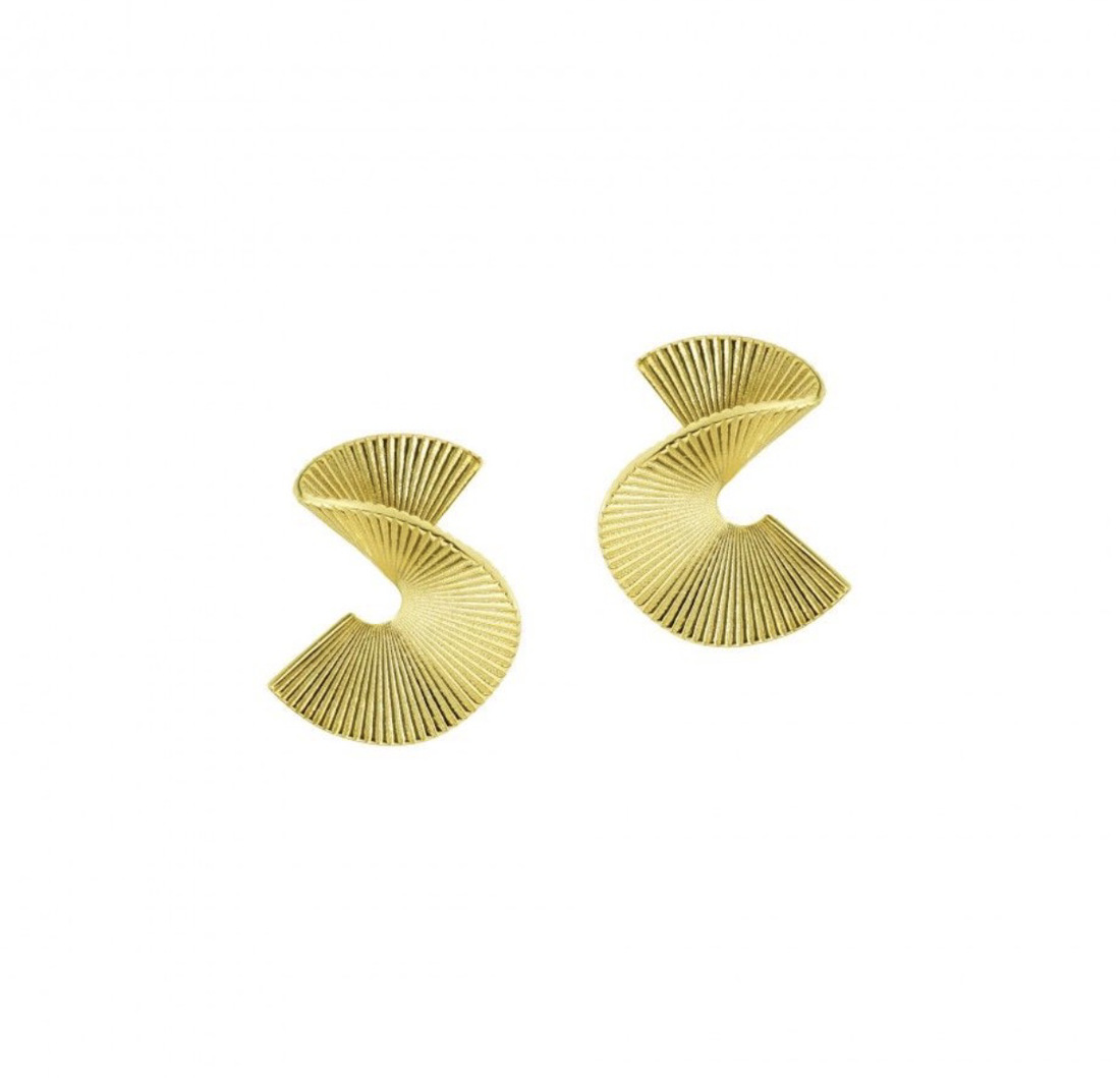 BRINCOS CATARI ONDULADOS RAIADOS 5004427   34-85908D TOPAZIO 