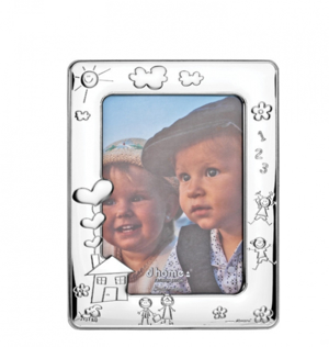 MOLDURA CRIANÇA DESENHOS 7ML-DH325.2 10X15PVD PRATEADO FLAMINGO