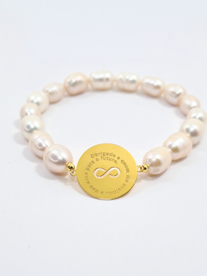 PULSEIRA PERSONALIZADA PARA PROFESSORA,  AFETOS PRATA  