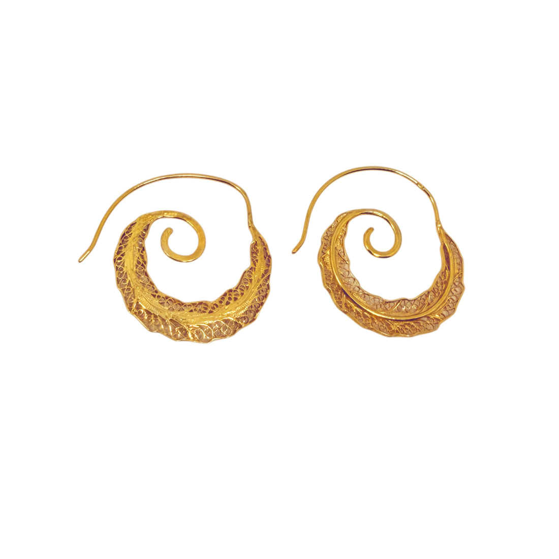 BRINCOS CARACOL FILIGRANA 44-55962  5003184 OPRATA TOPÁZIO