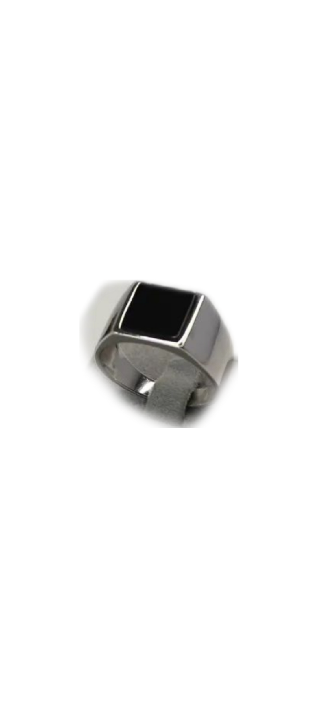 Anel Homem Onix Ref  1GIU86   Prata Lei 925 BARROSO 
