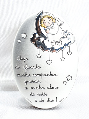 Placa oração anjo da guarda Ref A382/925B Cadeor