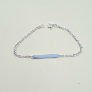 PULSEIRA CRIANÇA LOVE CHAPA  PU82260 Prata  JJFF