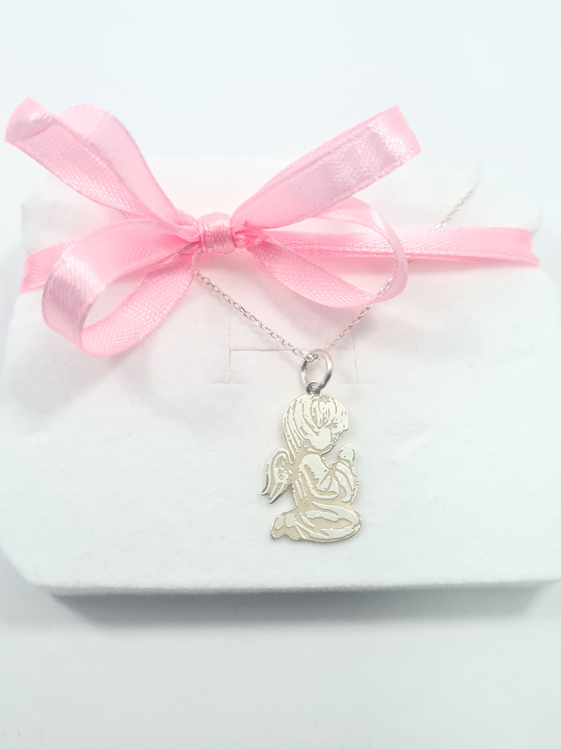 Fio Anjo da Guarda pintado para Criança 5001745 Prata Afetos 