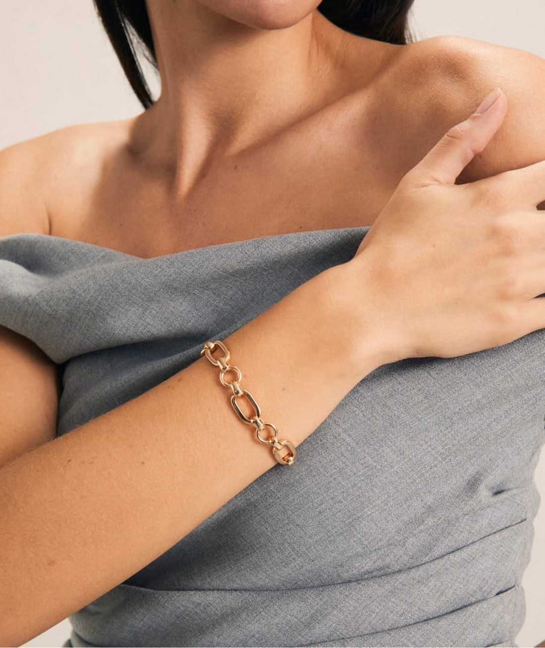 PULSEIRA ELOS VICKY  PLAQUEADA A OURO 18K  X9656317A VIDAL 