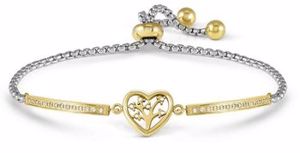 Pulseira Nomination Milleluci Coração árvore da vida Dourado028021/017 