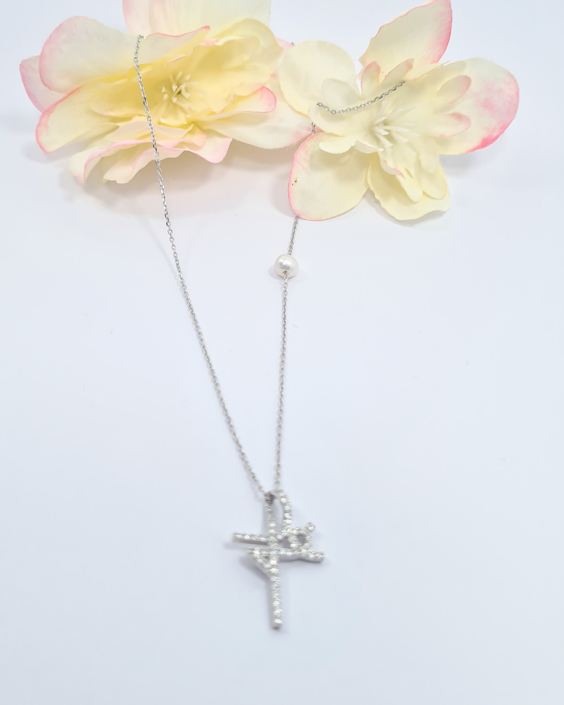 COLAR CRUZ FÉ  PRATA DOURADA DE LEI 925 STU0808285D  D BRUNI