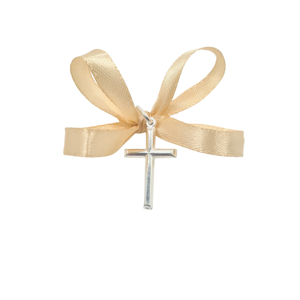 CRUZ CANIVÃO REDONDA  2CM X 1,5CM   23GIU115 Prata  BARROSO