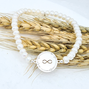 PULSEIRA PÉROLAS BARROCAS COM INFINITO Prata 925 AFETOS