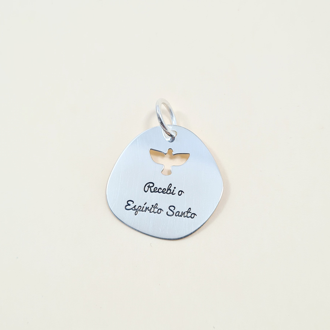 Medalha Crisma Ref 206783 Prata Lei 925 Afetos