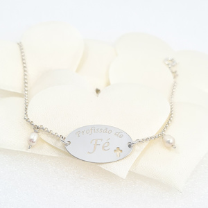 Pulseira Profissão de Fé 5001798/950 Prata Afetos