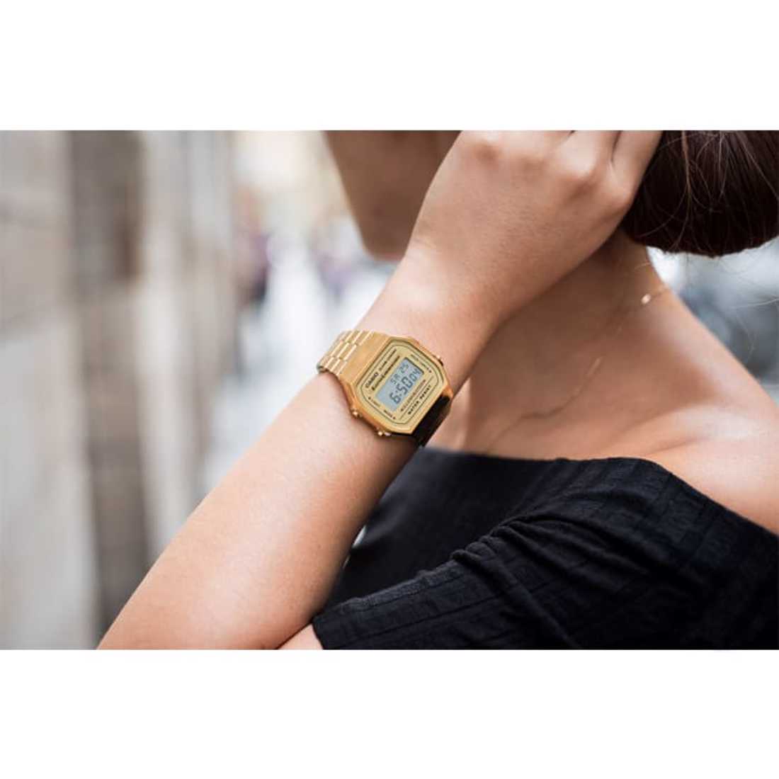 RELÓGIO CASIO  VINTAGE ICONIC A168WG-9EF Dourado